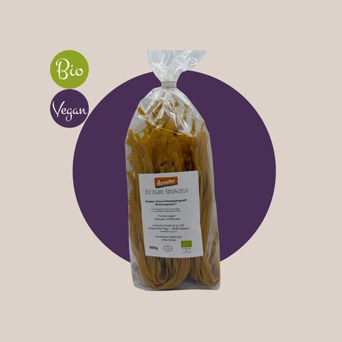 Bio Bandnudeln Kurkuma (Demeter) - vegan