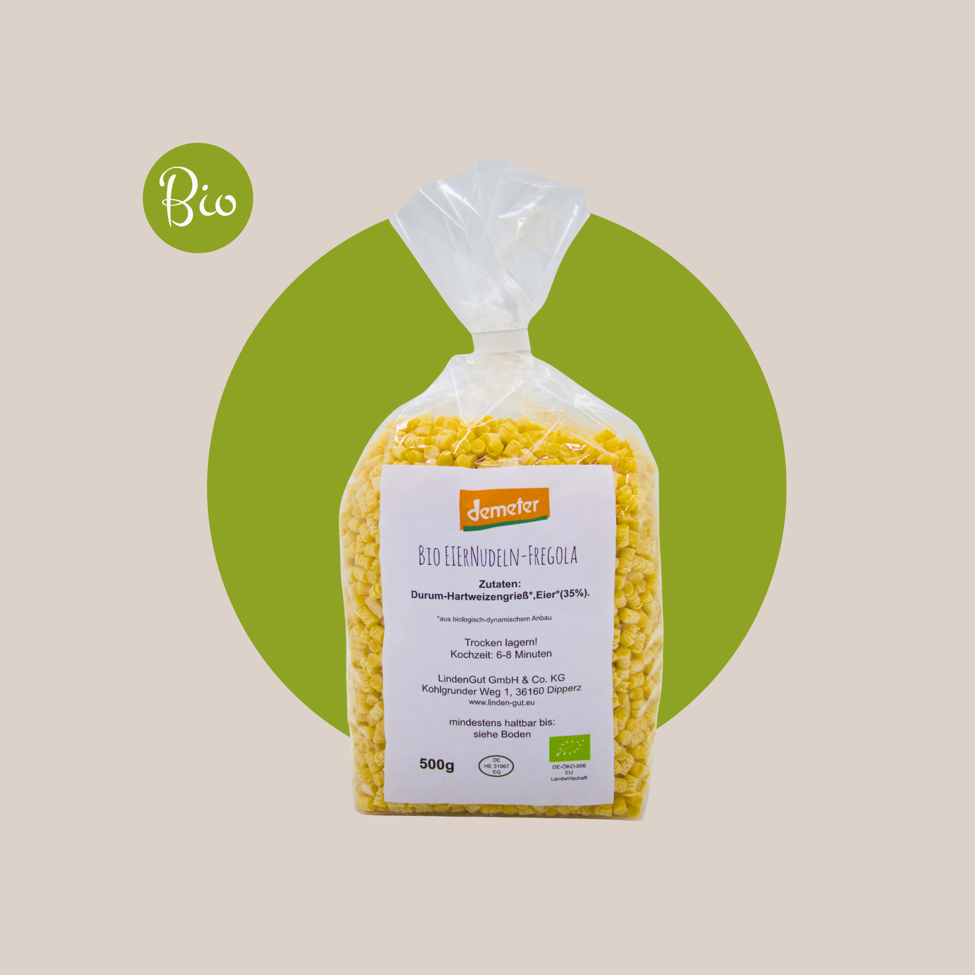 Bio Eiernudeln-Fregola