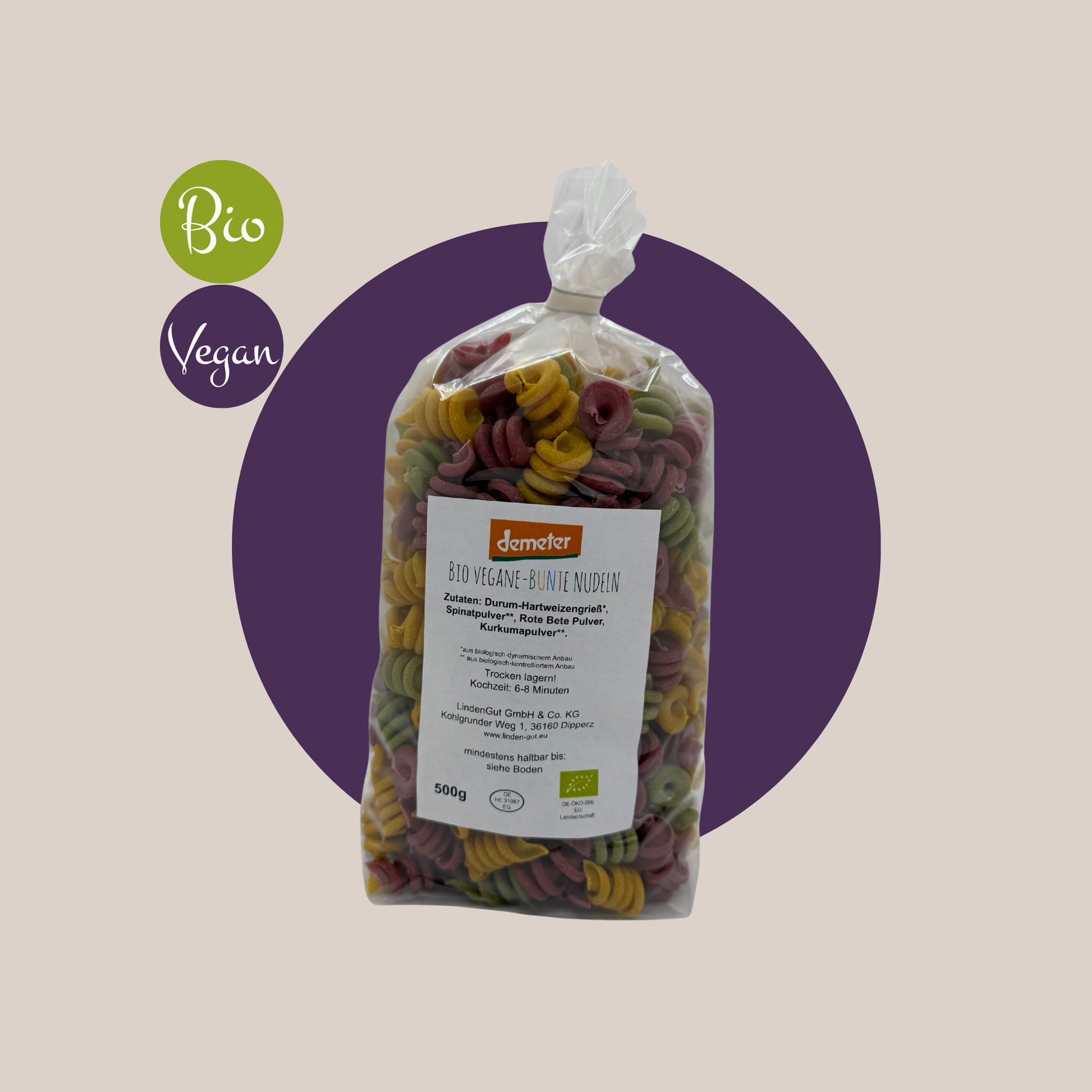 Bio Trottole Bunte Nudeln (Demeter) - vegan