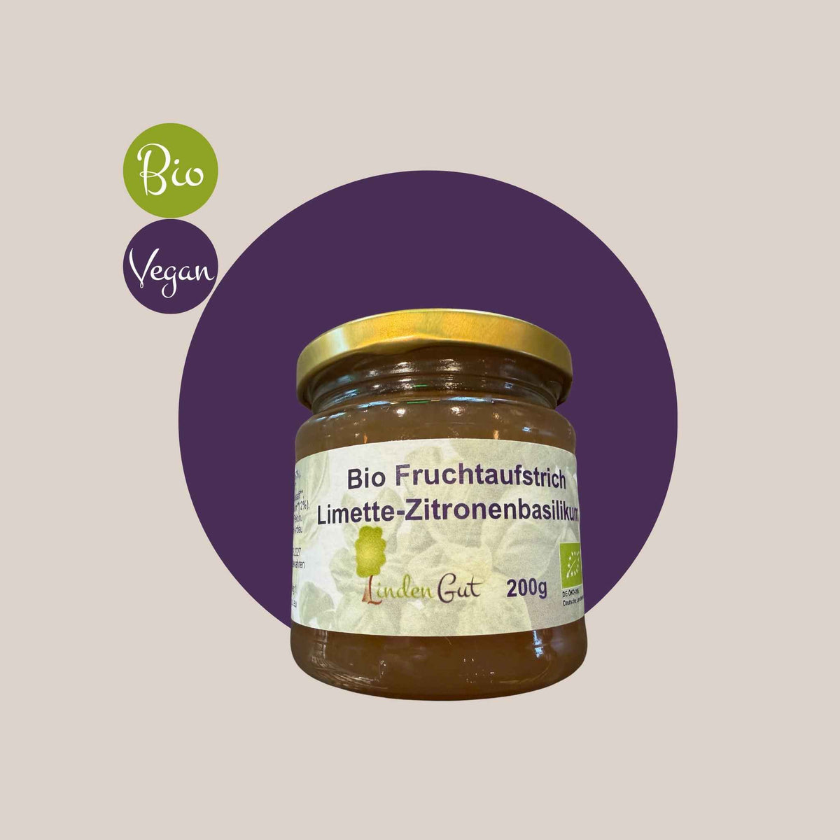 Organic Lime and Lemon Basil Fruit Spread