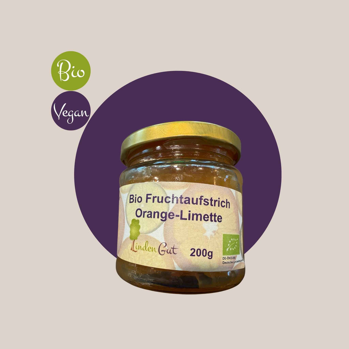 Organic Orange-Lime Fruit Spread
